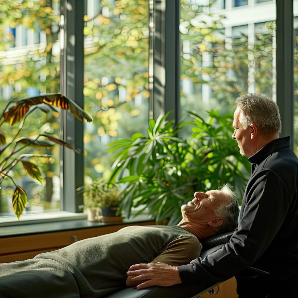 man-is-sitting-window-with-man-laying-his-chest